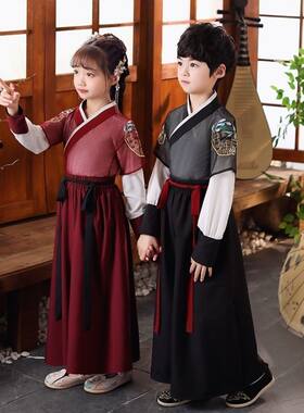 儿童古装帅气汉服古风汉服国学服