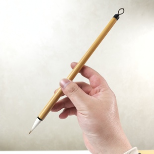 【行且知】出锋3cm口径0.8cm狼羊兼毫中楷毛笔初学者楷书笔