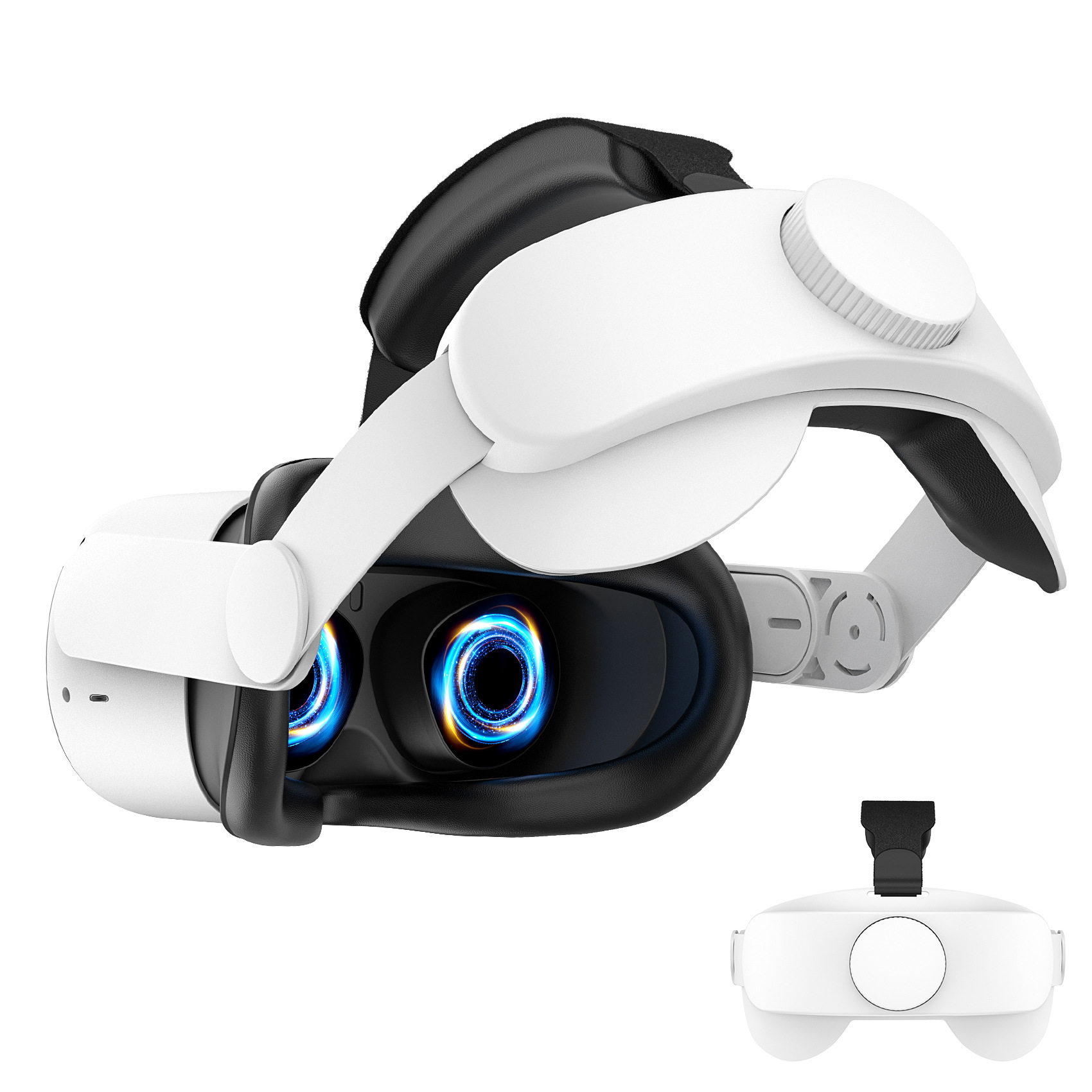 新款可调节替换Oculus Quest 2头戴舒适不压脸头带VR智能配件