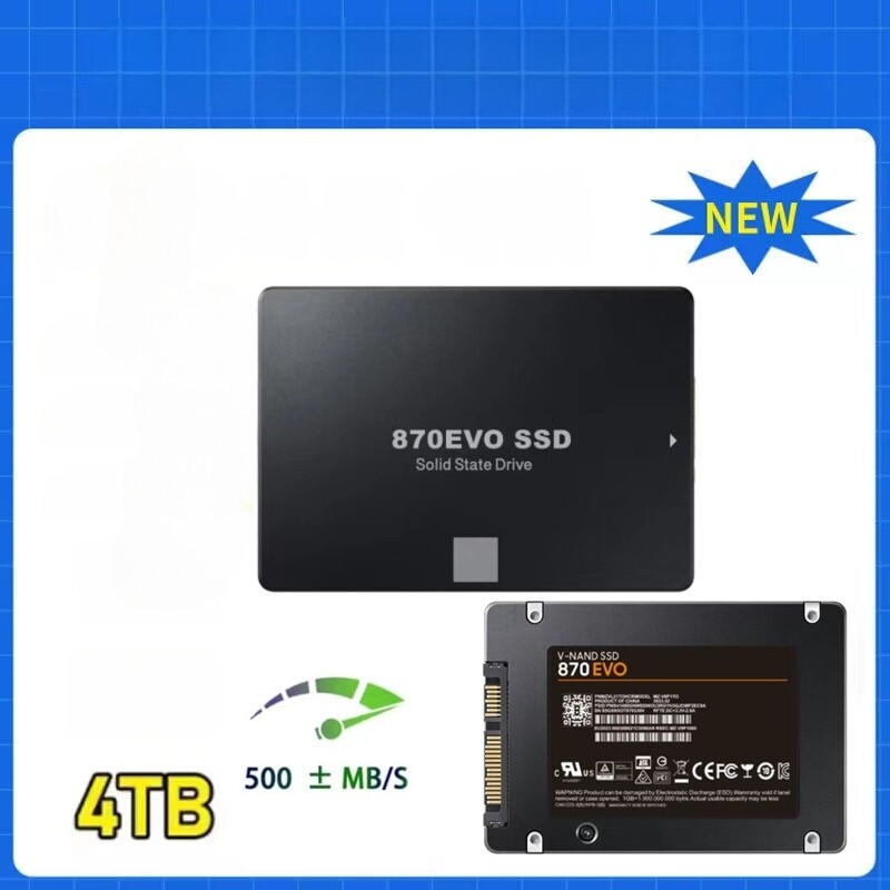 新款870固态硬盘高速SSD EVO SATA 扩展升级2TB-4TB