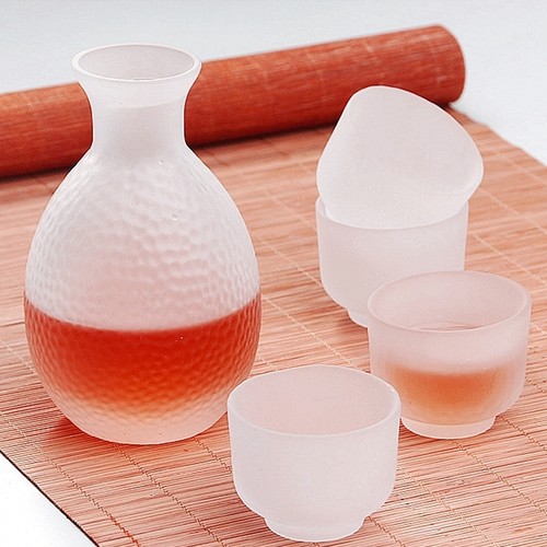 日式清酒锤纹壶磨砂禅意梅子