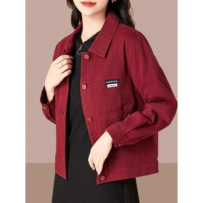 香港TIMO短款宽松薄款牛仔外套女春秋休闲设计感小众夹克流行上衣