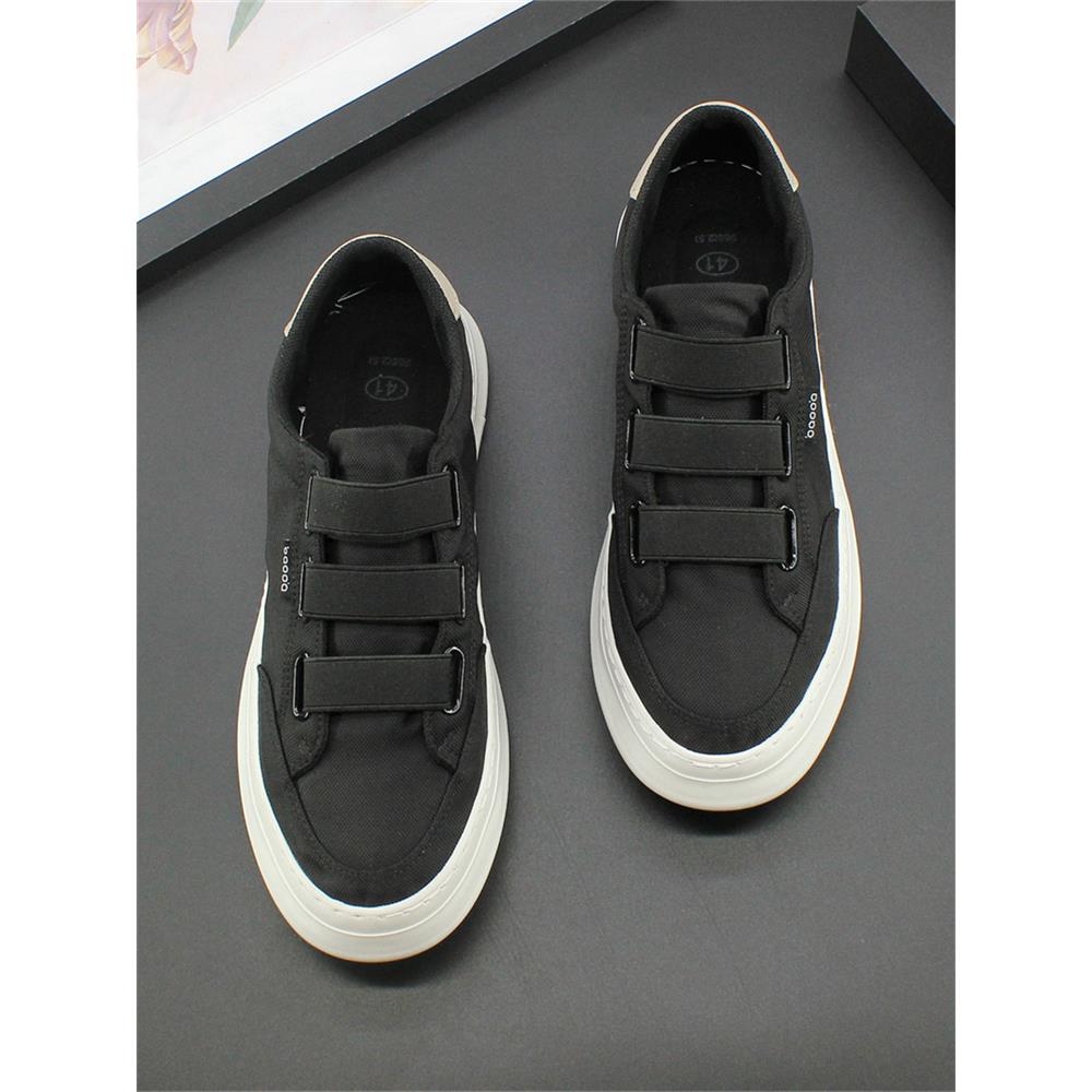 2025春秋新款时尚简约透气低帮软底板鞋男百搭冰丝布鞋休闲鞋潮鞋