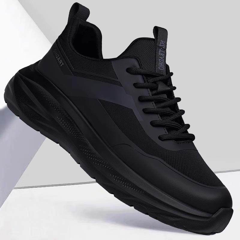 高档男鞋秋季2025新款运动鞋男款潮鞋软底厚底增高休闲旅游鞋品牌