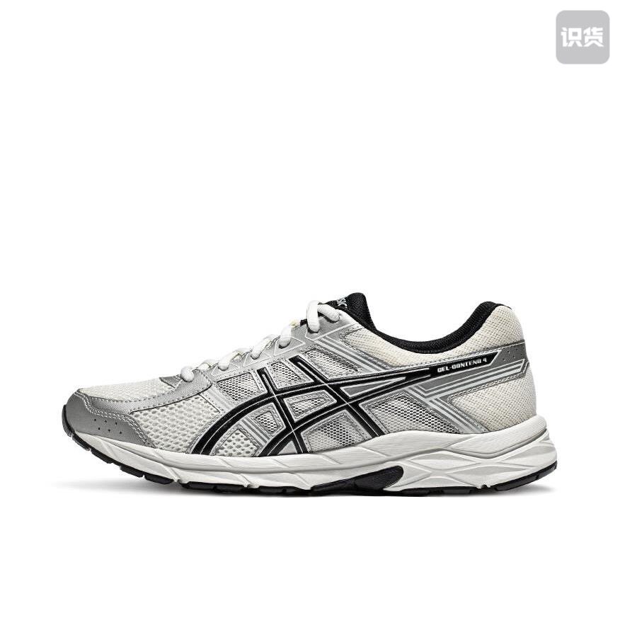 Asics Gel-Contend 4 百搭舒适合成革减震透气白银色1011B937-103