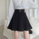 大尺码 黑色蓬蓬半身裙女夏春季 2026年新款 胖mm高腰显瘦a字伞0206r