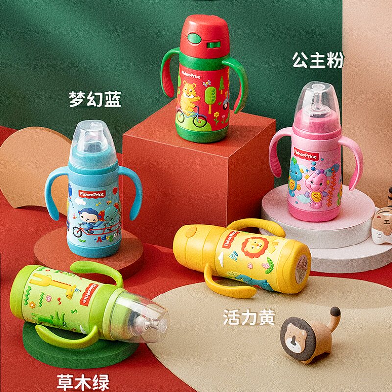 适配费雪保温奶瓶配件奶嘴食品级硅胶纳米银吸管嘴直饮嘴鸭嘴爆款