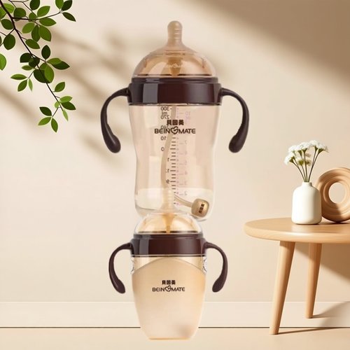 适配贝因美72广口径奶瓶配件奶嘴食品硅胶纳米银吸管嘴直饮嘴鸭嘴