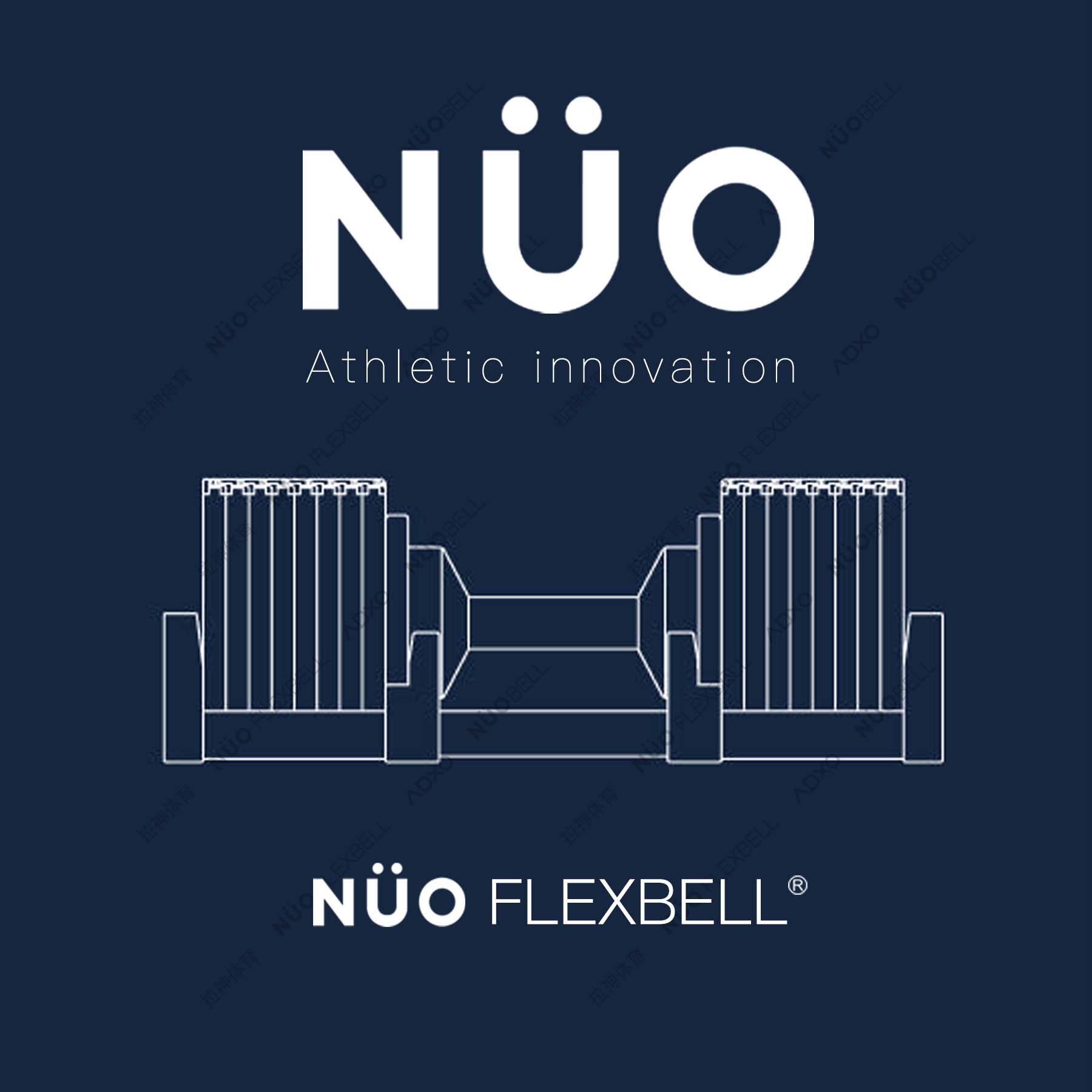 瑞典NUO二代可调节哑铃男士家用健身器材快速调重套装正品NUOBELL