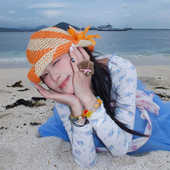 东南亚风情 超仙手工编织拼色草帽女海边沙滩遮阳夏季 百搭渔夫帽