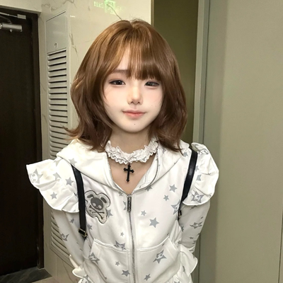 甜酷少女蕾丝十字架系脖丝巾项圈女小众亚文化哥特锁骨链辣妹项链