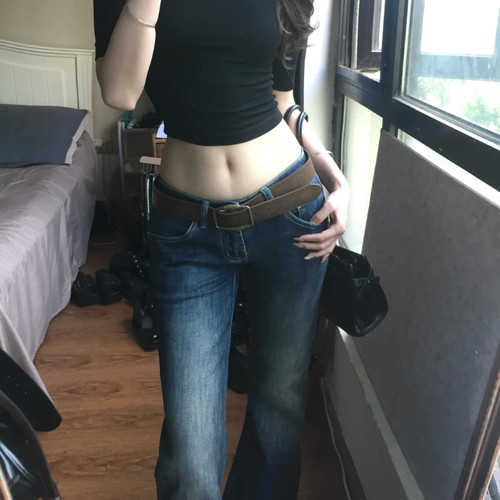 美式辣妹~复古做旧皮带女百搭腰带民族风废土风配牛仔裤带高级感