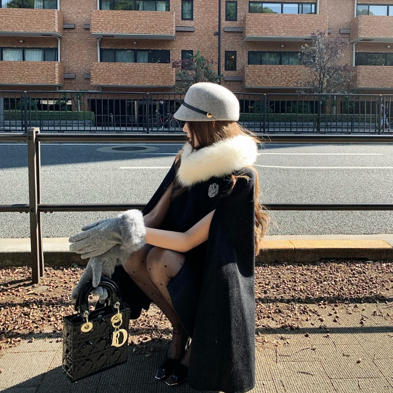 澳洲羊毛！日系皮带扣马术帽女冬季新款名媛风保暖百搭显脸小礼帽