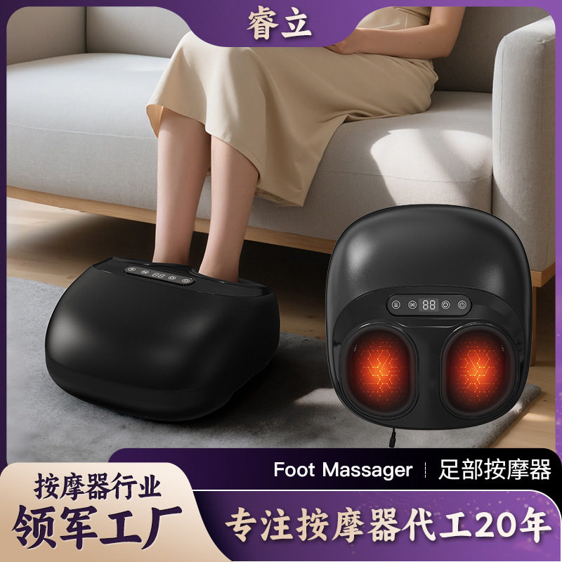 腿部按摩器跨境亚马逊智能热敷按摩足疗机家用气囊包裹脚底按摩仪