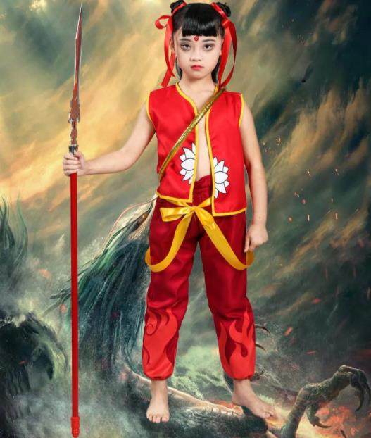 西游记红孩儿服装道具大战哪咤魔童降世衣服全套六一儿童节表演出
