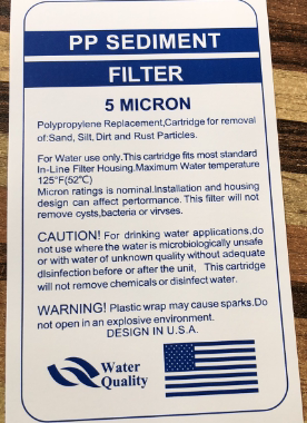 20寸5um线绕滤芯PP SEDIMEN TFILTER 5MICRON纺织线缠绕骨架滤芯