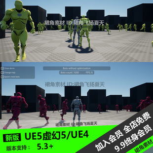 UE5虚幻4 实用AI智能自动优化器插件工具NPC Optimizer
