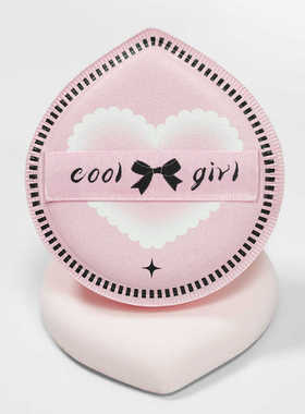 甜潮风-（粉红泡）rubycell肤面爱心棉花糖粉扑干湿两用 5个装