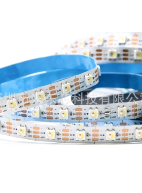 SK6812高亮5V 5050 RGBW防水LED灯带60灯WS2812B幻彩单点单控直销