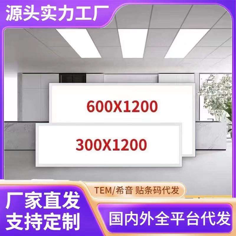 雷世集集成吊顶600x1200led平板灯30x120铝扣板石膏板嵌入式天花