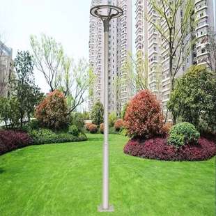 庭院灯高杆灯景观灯铝型材灰色杆子灯市电款防水防雨景观路灯