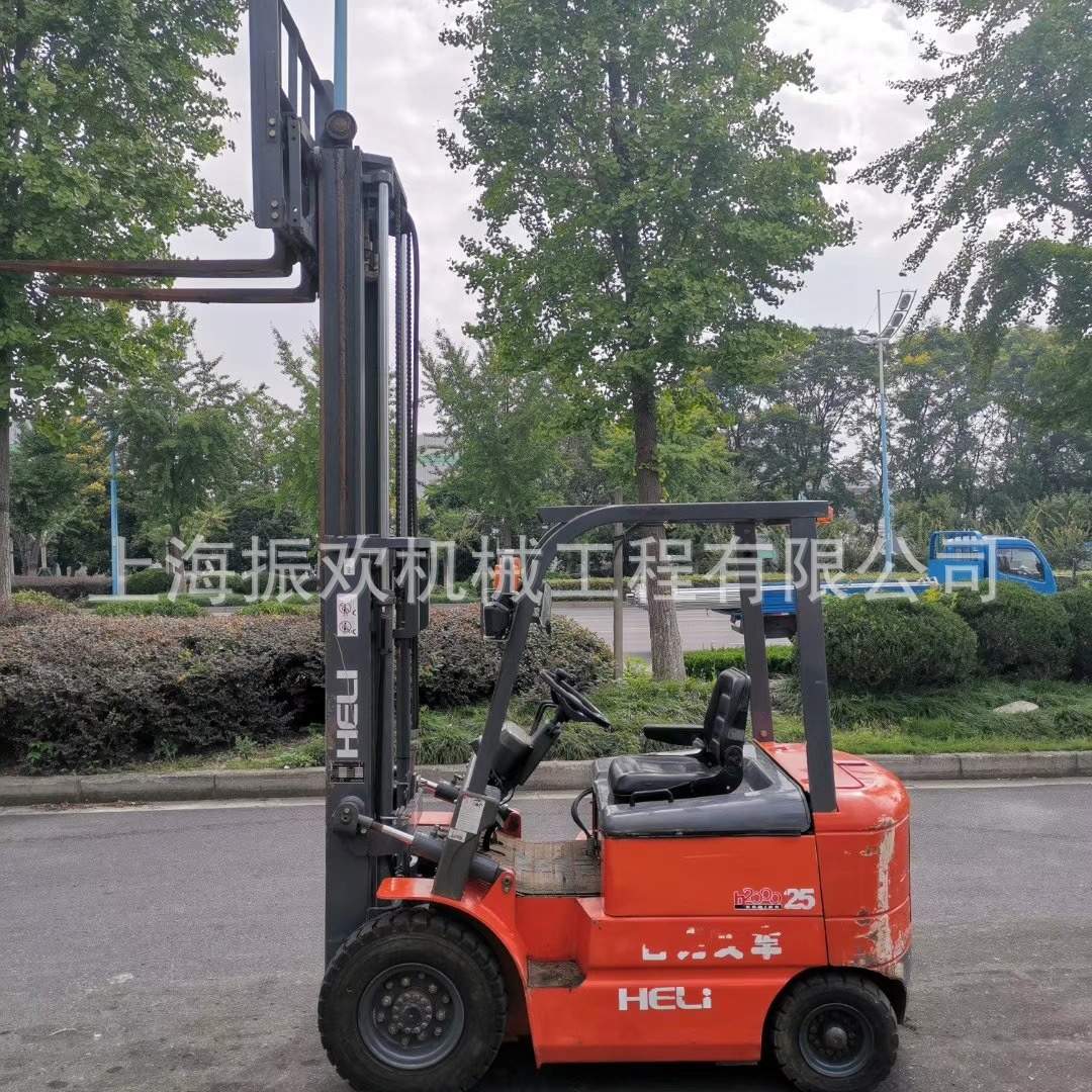 精品合力2.5吨电动叉车升高3米低价出售车况好包送到家实心胎