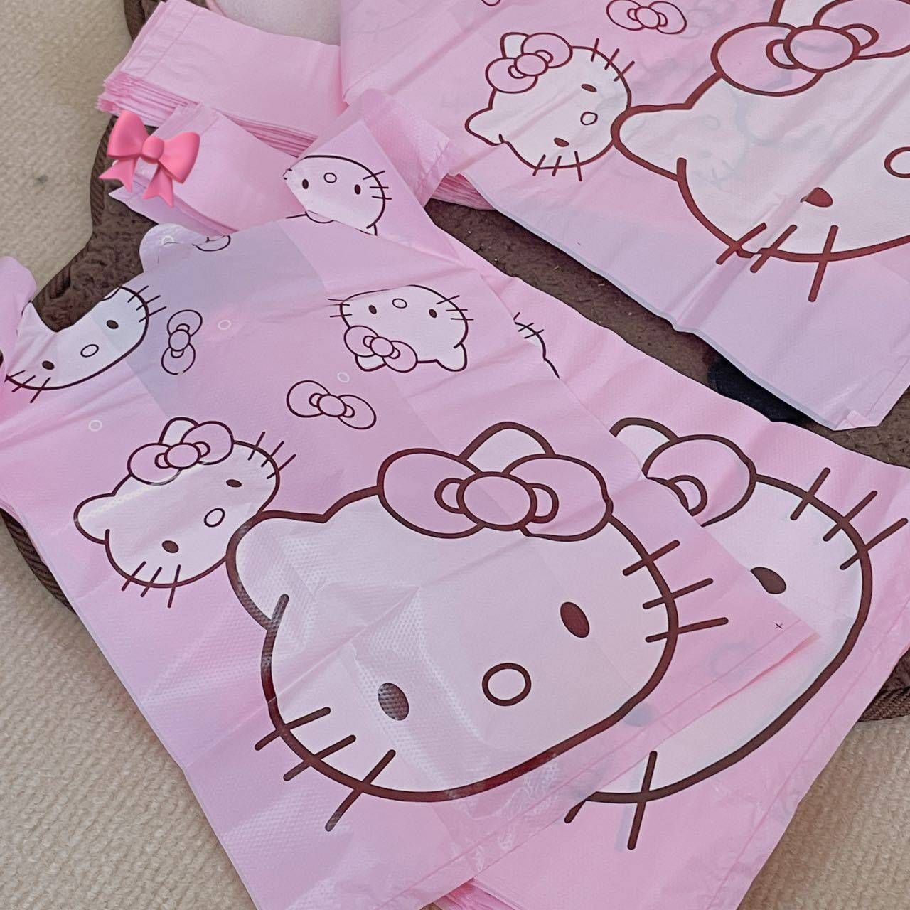 kitty猫塑料袋超小礼品物背心袋
