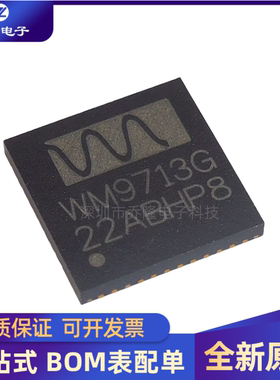 全新WM9713LGEFL 丝印WM9713G WM8350G QFN-48音频解码芯片