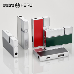 英雄打火机旗舰店新款高档创意防风充气雪茄火机定制刻字礼品男士
