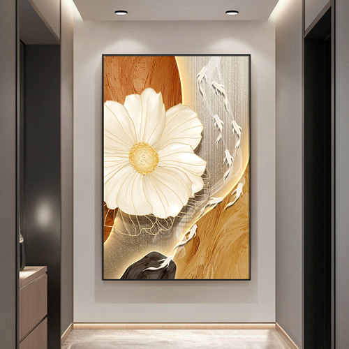 现代艺术抽象装饰画沙发背景墙玄关挂画客厅落地画2026年新款大气 - 封面