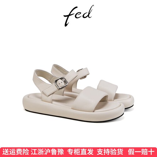 fed简约厚底凉鞋商场同款