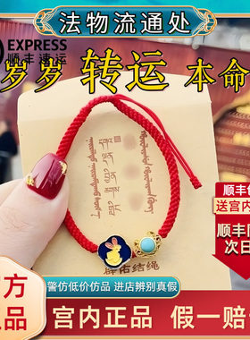2025乙巳年属蛇猪虎猴龙法物流通处香灰本命年红手绳转运生肖手链
