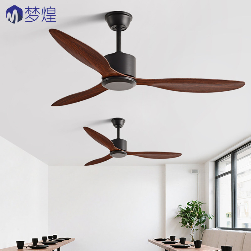 大风力工业吊扇客厅餐厅家用复古风扇商用无灯静音批发变频电风扇