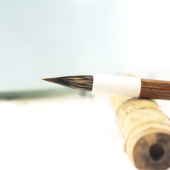 紫毫小楷青花兼毫玲珑小楷毛笔瘦金体七紫三羊文征明兔毫抄经落款