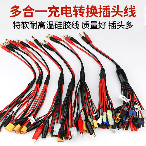 多功能锂电池充电转换插头线