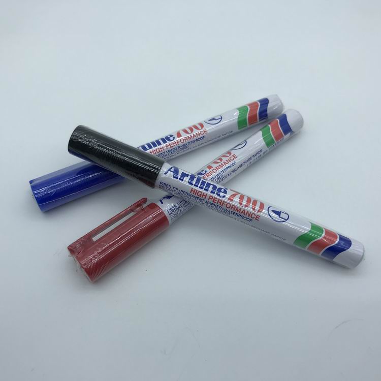 日本旗牌EK-700单头油性记号笔酒精性马克笔麦克笔任何表面可书写