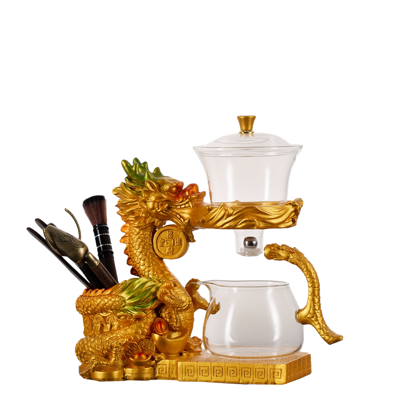 龙茶具套装家用懒人半自动冲茶器冲茶器