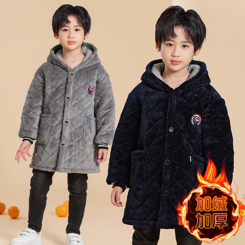 新款冬季加绒加厚棉衣加棉外套家居服男童罩衣耐脏防寒保暖棉袄,童装/婴儿装/亲子装,棉袄/棉服,淘宝优惠券,粉丝福利购,淘宝优惠卷