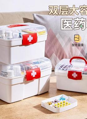 Large Capacity Portable Home Children's Medicine Kit, Family