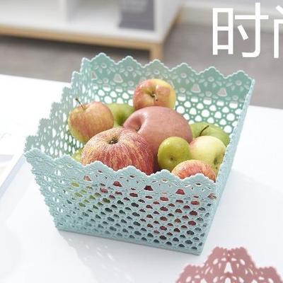 Square plastic storage box, storage basket, organizing rack