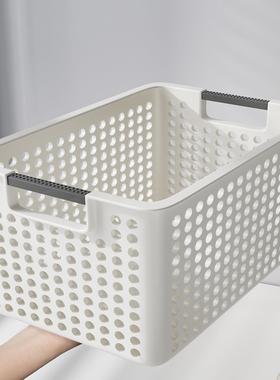Rectangular plastic storage basket, suitable for desktop org