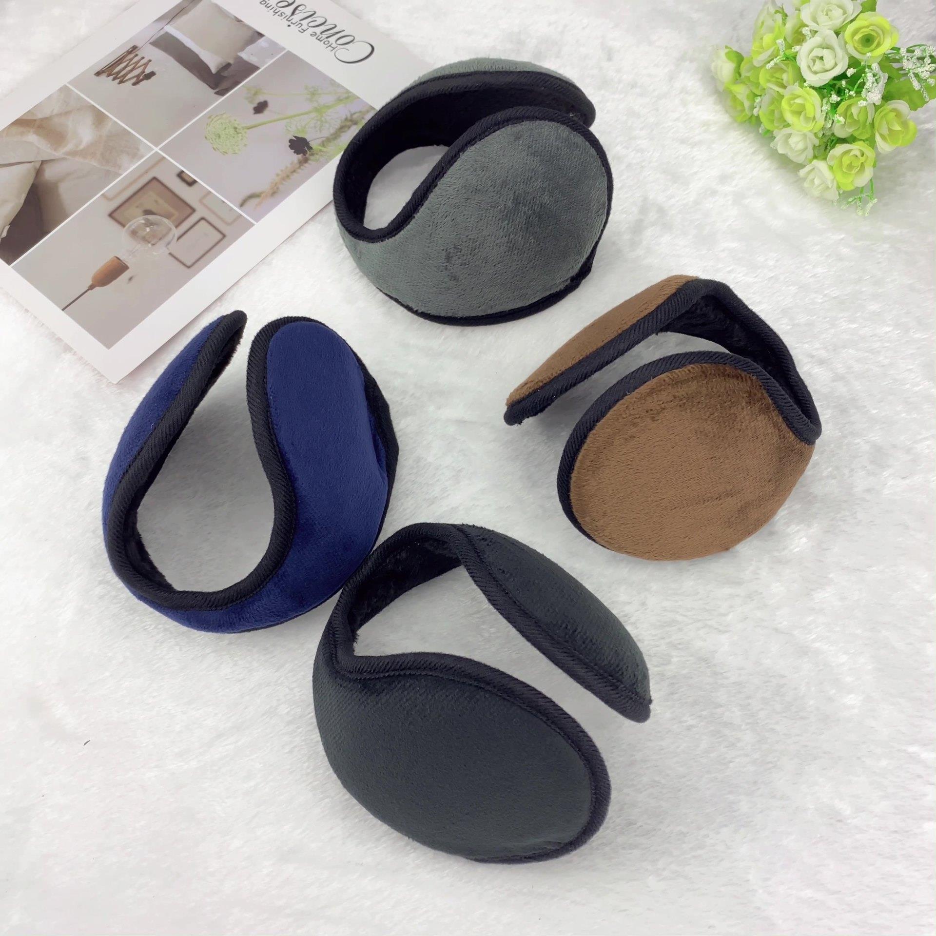 Men's Fleece Lined Thick Warm Ear Muffs for Winter Cycling,