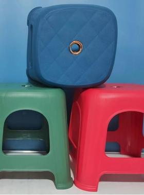 Multiple styles of thickened plastic stools available, suita