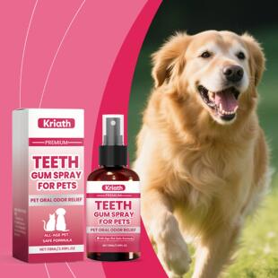 Kriath Pet Oral Spray - Gentle Oral Hygiene Care, Cleans and