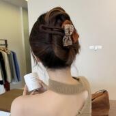 Fur Hair Elegant Large Clip Faux for Style Bow Women Sophi