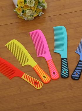 One-dollar store colored fine-toothed single-sided plastic h