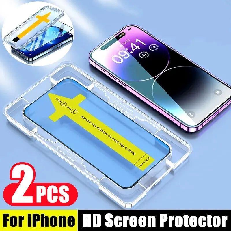 2PCS One-click Installation Full ver Screen Protector For iP