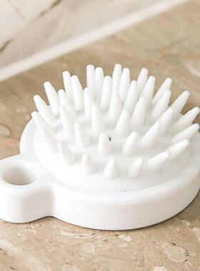 White Shampoo Brush Silicone Hair Washing Brush Japanese Sty