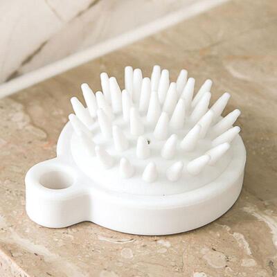 White Shampoo Brush Silicone Hair Washing Brush Japanese Sty