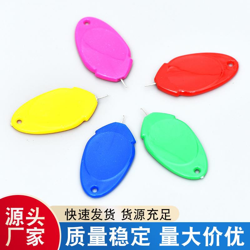 Thumb Color Needle Threader Small Eye Threading Tool Plastic